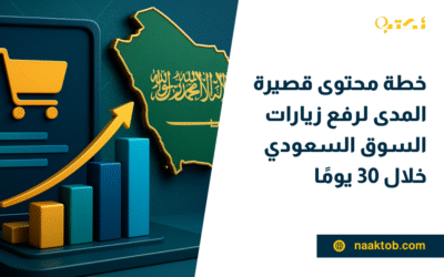 خطة محتوى قصيرة المدى لرفع زيارات السوق السعودي خلال 30 يومًا